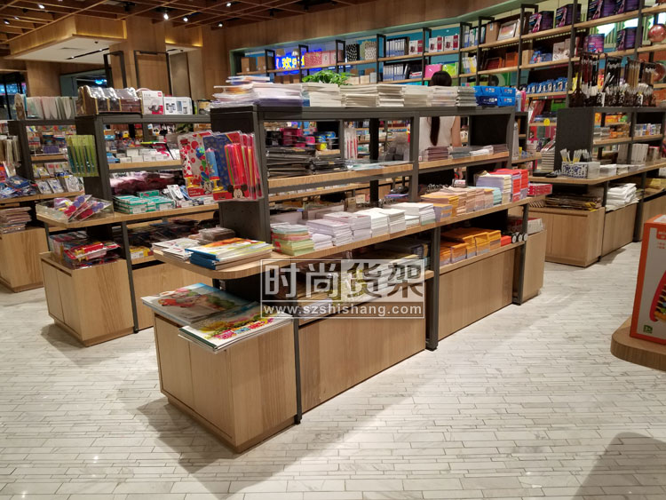 書店貨架_雙面展示架