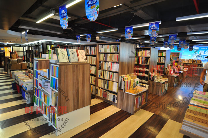 文具店貨架_雙面書架