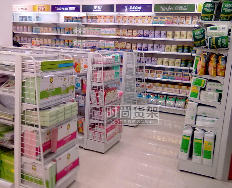 母嬰店貨架_雙面貨架