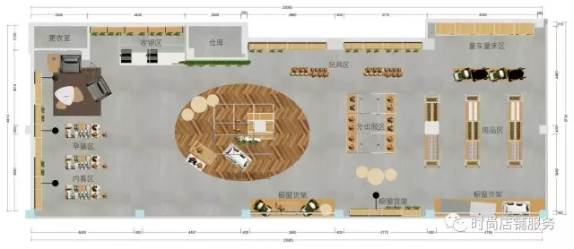 母嬰店平面布局圖