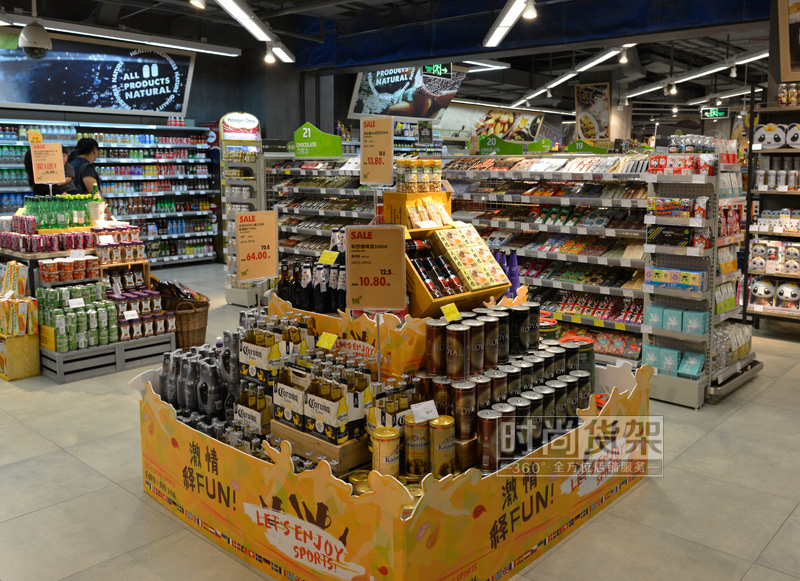 超市貨架_酒水促銷(xiāo)臺(tái)