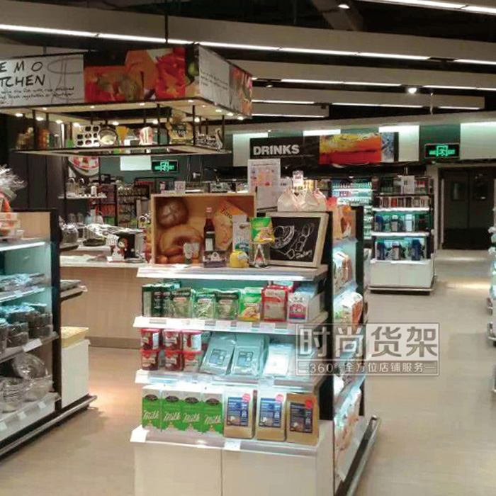 超市貨架_雙面家居用品貨架
